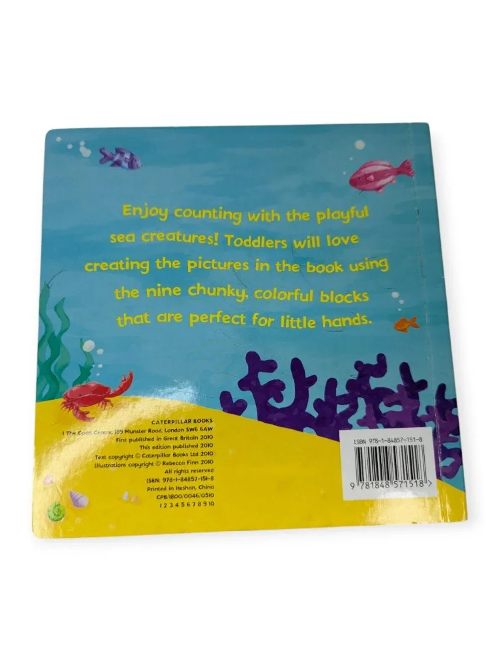 Caterpillar Books Under the Sea 1-2-3 Kids Puzzle Blocks and Board Book 2010